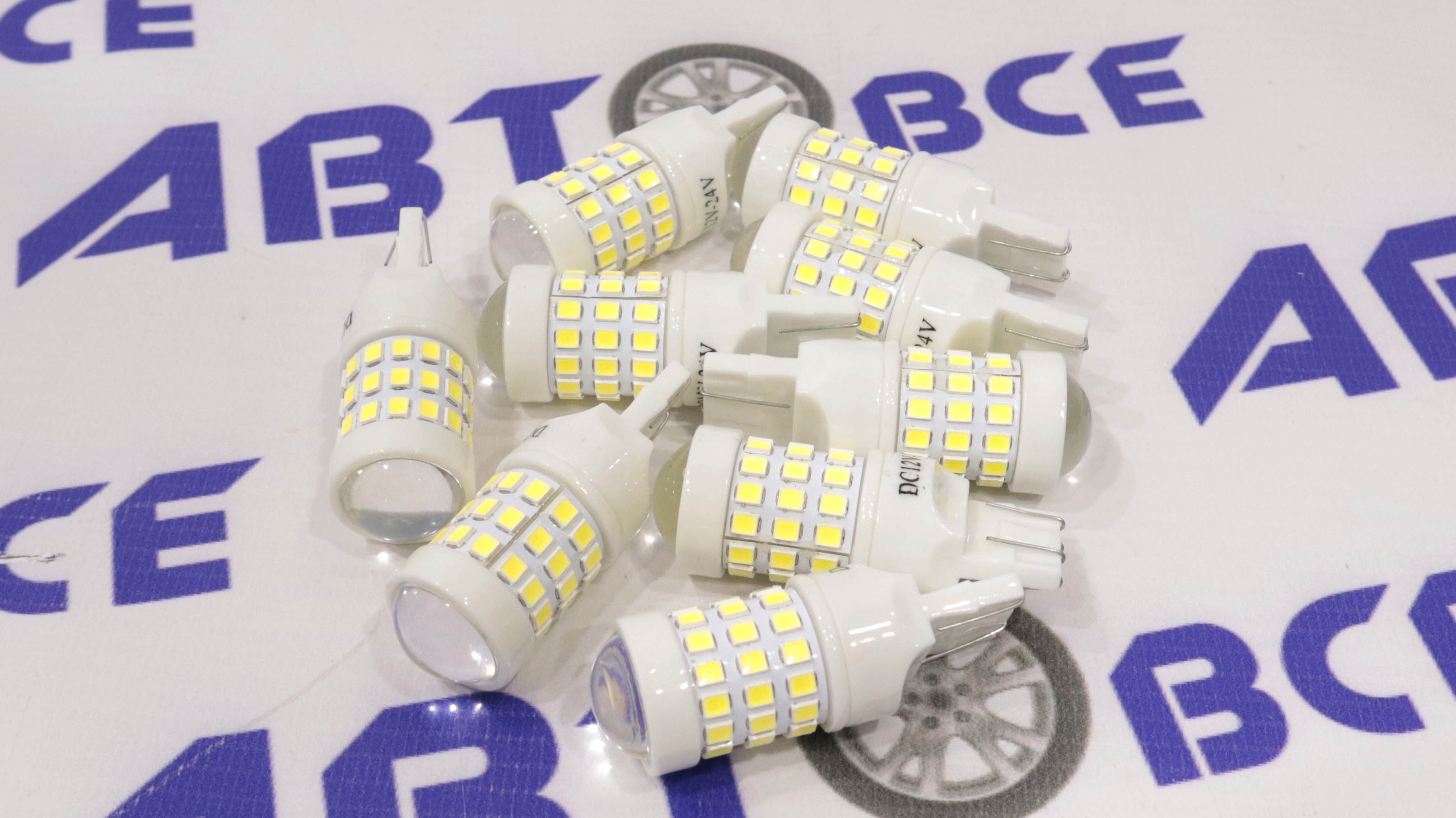 Лампа светодиодная 12/24V 21/5W T20 51SMD Биполярная NovoLED
